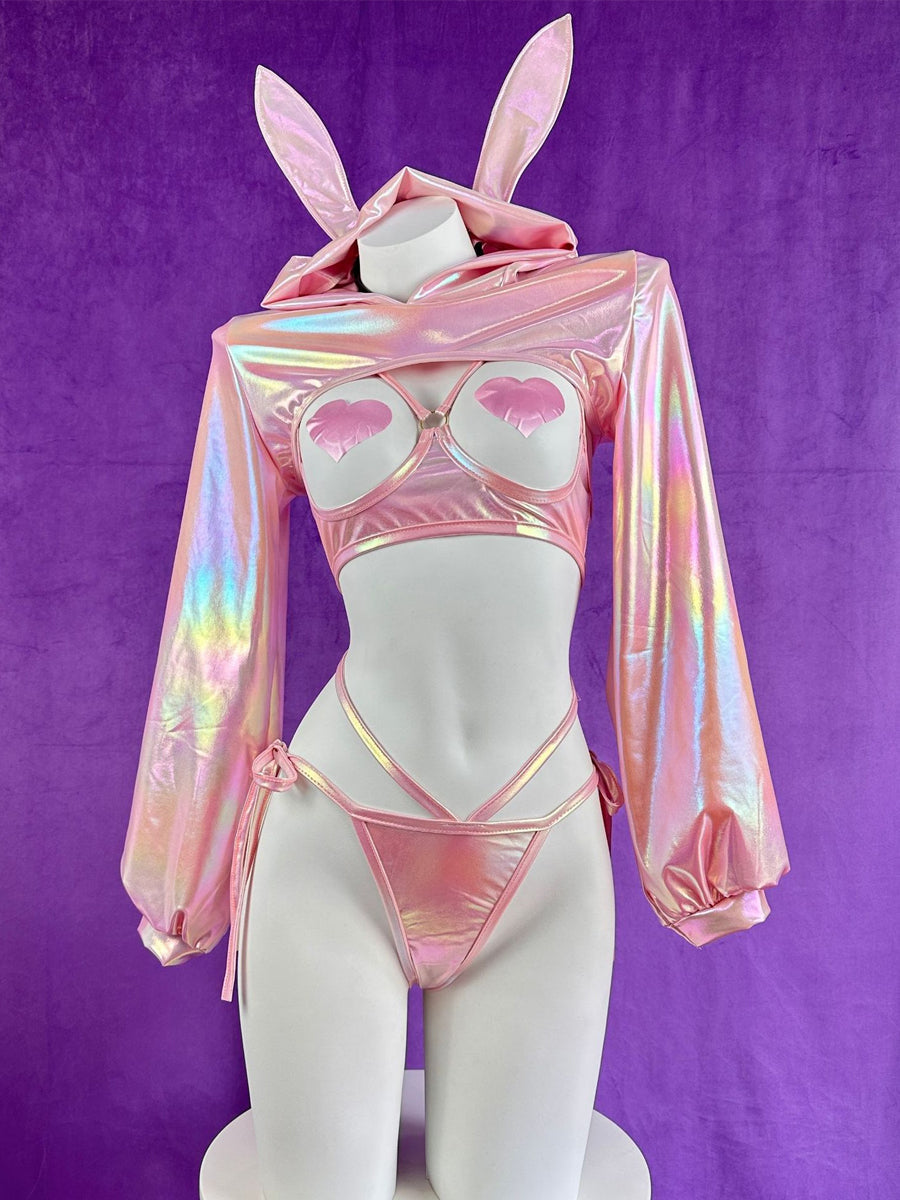 Holographic Bunny Costume