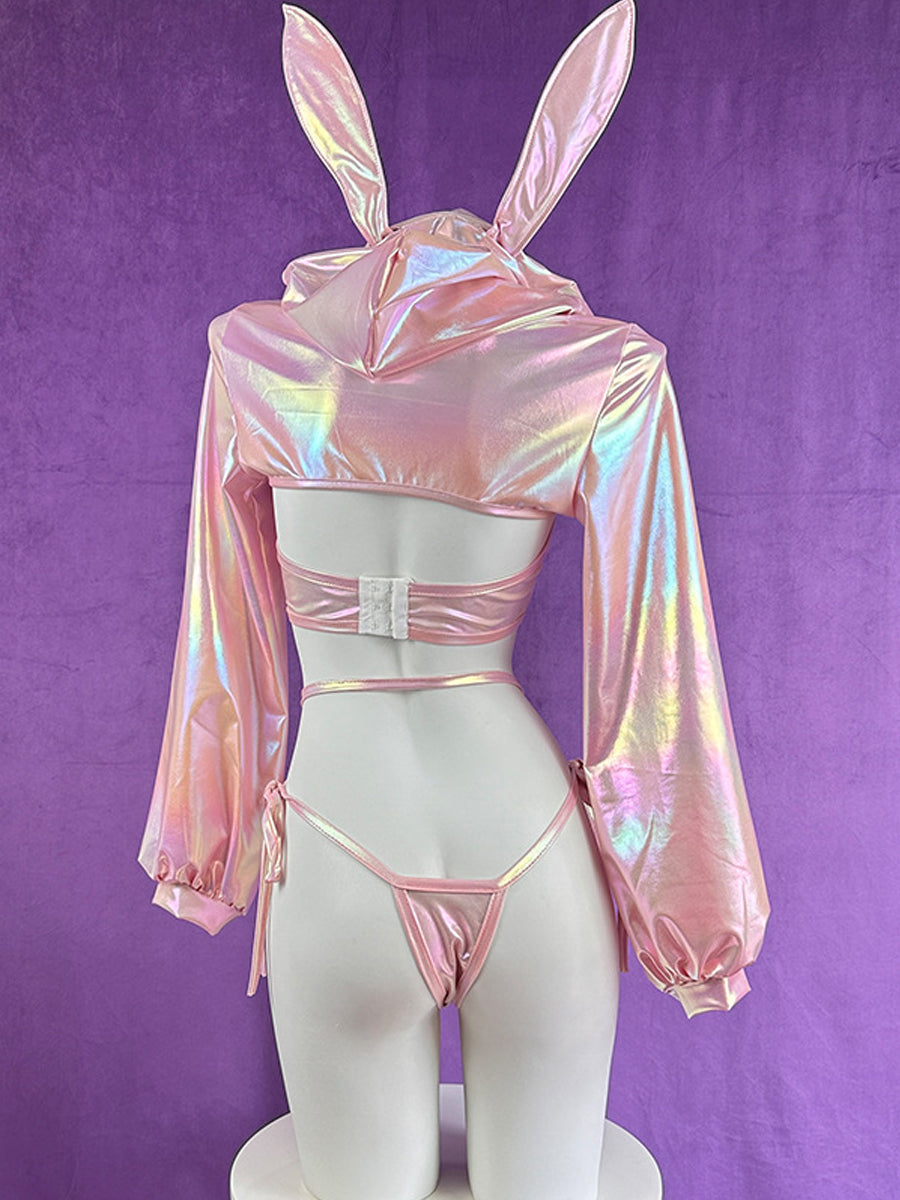 Holographic Bunny Costume