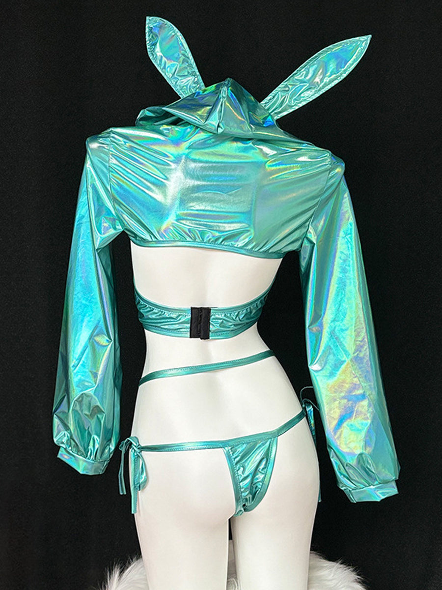 Holographic Bunny Costume