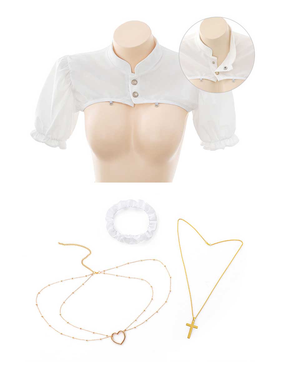 Plus Size Crotchless Nun Costume