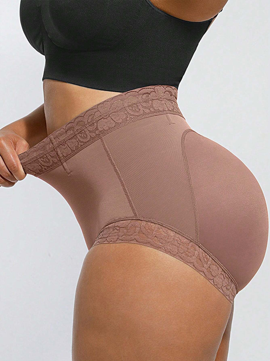 Plus Size High Waisted Tummy Control Shaping Panties
