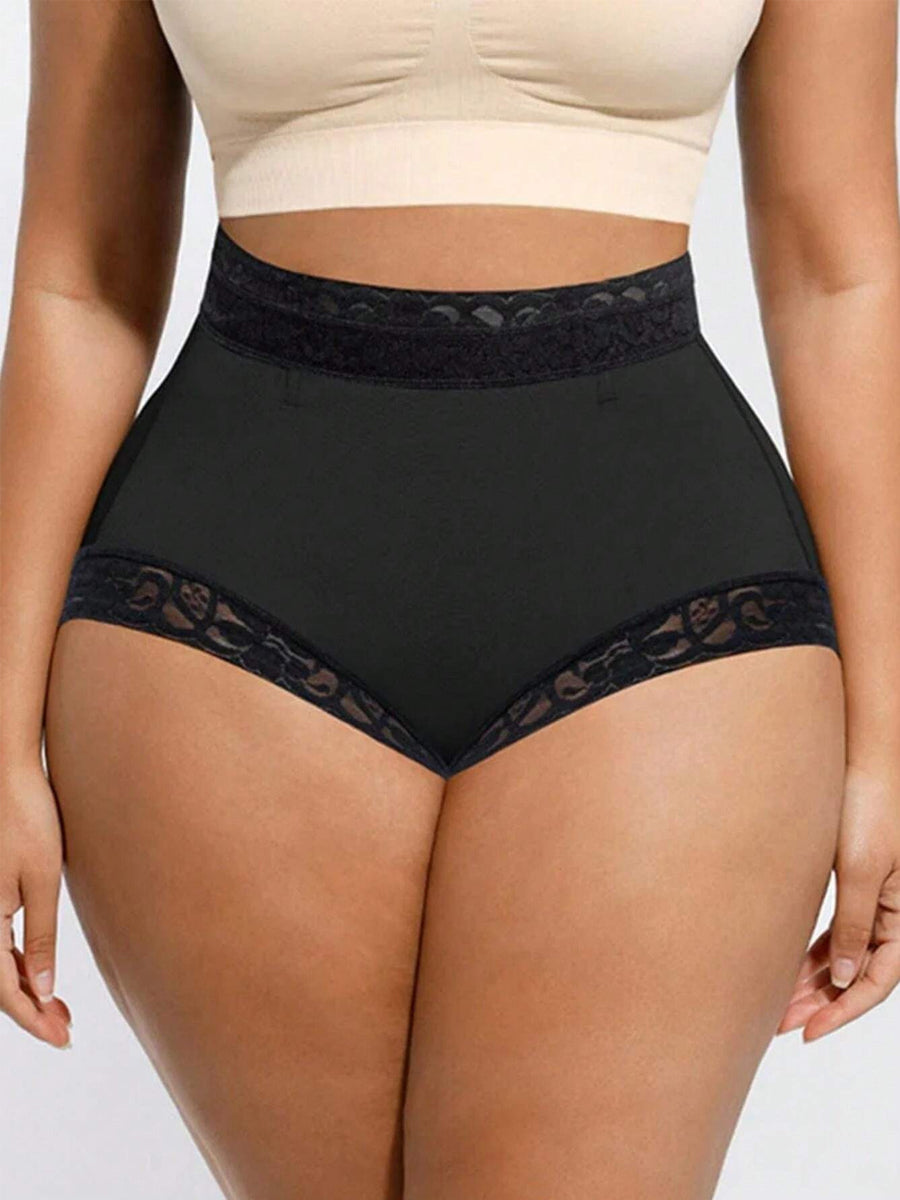 Plus Size High Waisted Tummy Control Shaping Panties