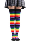 Rainbow Thigh High Stockings
