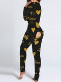 Love Valentines Butt Flap Pajamas