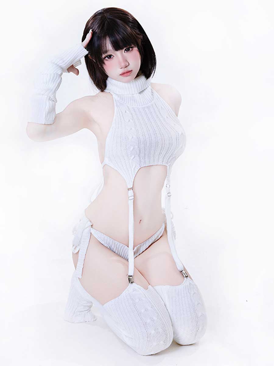 Backless Virgin Killer Sweater Lingerie