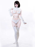 2 Colors Virgin Killer Sweater Set