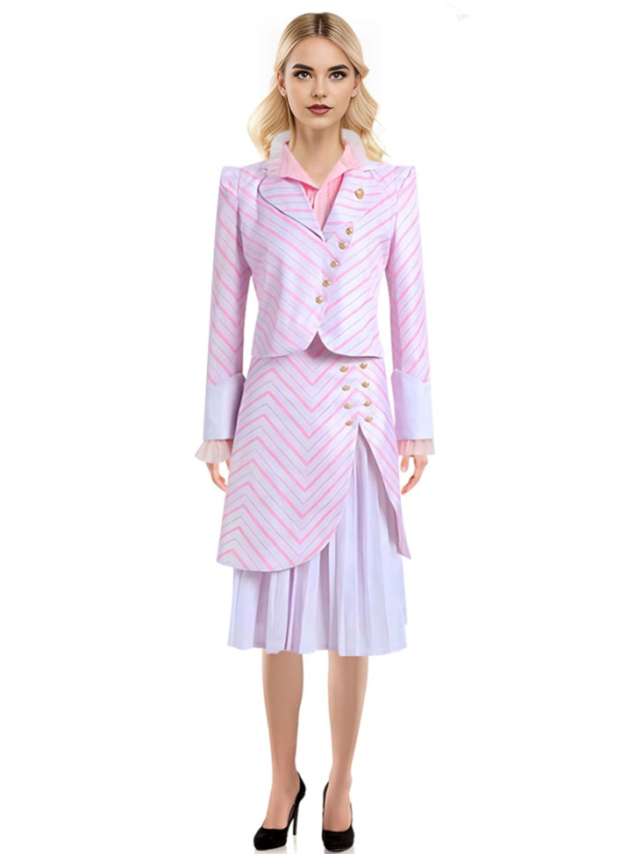 Glinda Cosplay Costume for Adults and Kids