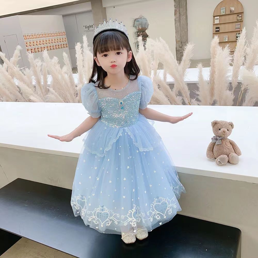 Frozen Elsa Anna New Girl Costume Dress Cosplay Party Holiday Wedding Dress
