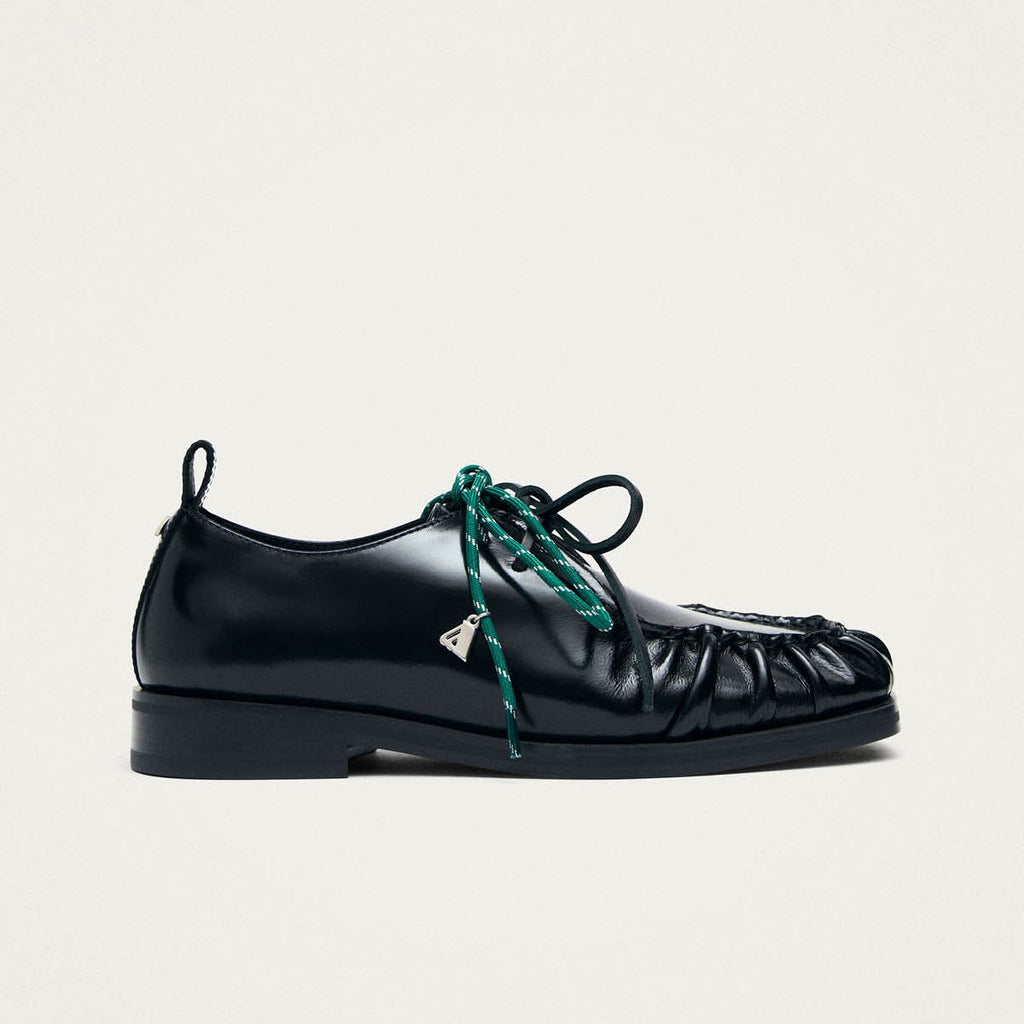 Dani Black Leather Oxfords