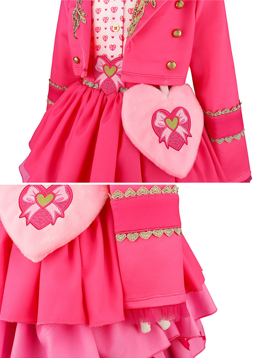 Girls Wonderland Princess Pink Cosplay Costume