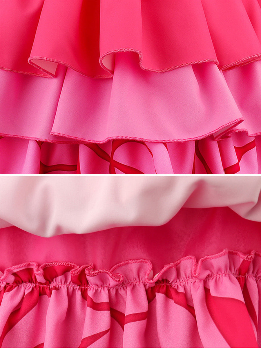 Girls Wonderland Princess Pink Cosplay Costume