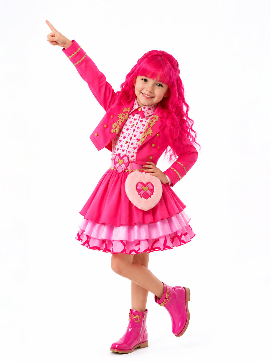 Girls Wonderland Princess Pink Cosplay Costume
