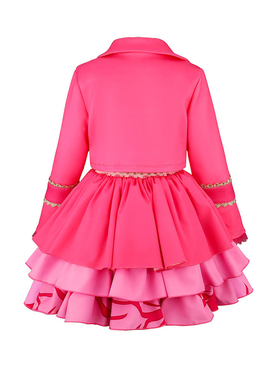 Girls Wonderland Princess Pink Cosplay Costume