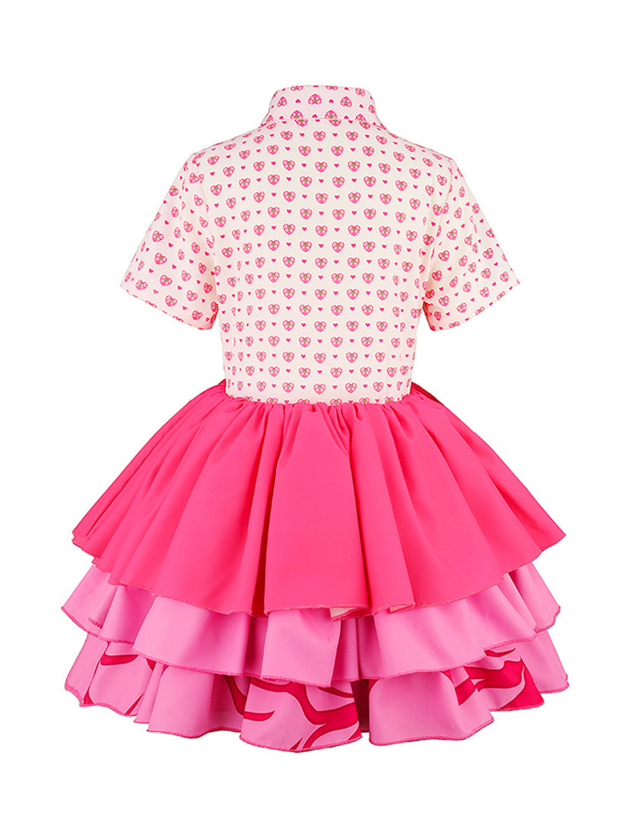 Girls Wonderland Princess Pink Cosplay Costume