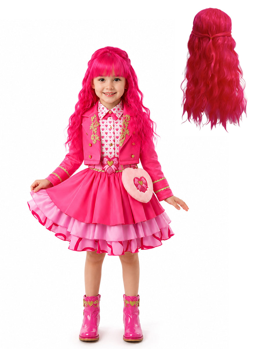 Girls Wonderland Princess Pink Cosplay Costume