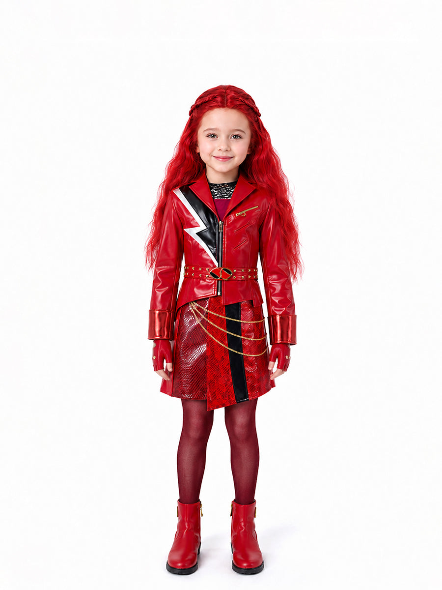 Rebel Wonderland Princess Red Cosplay Costume for Adults & Kids