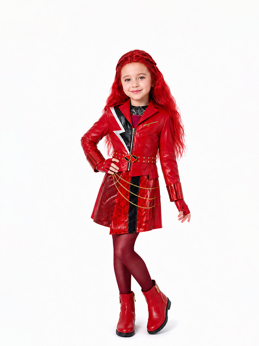 Rebel Wonderland Princess Red Cosplay Costume for Adults & Kids