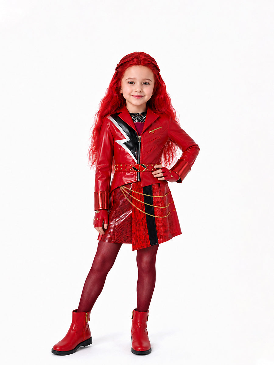 Rebel Wonderland Princess Red Cosplay Costume for Adults & Kids