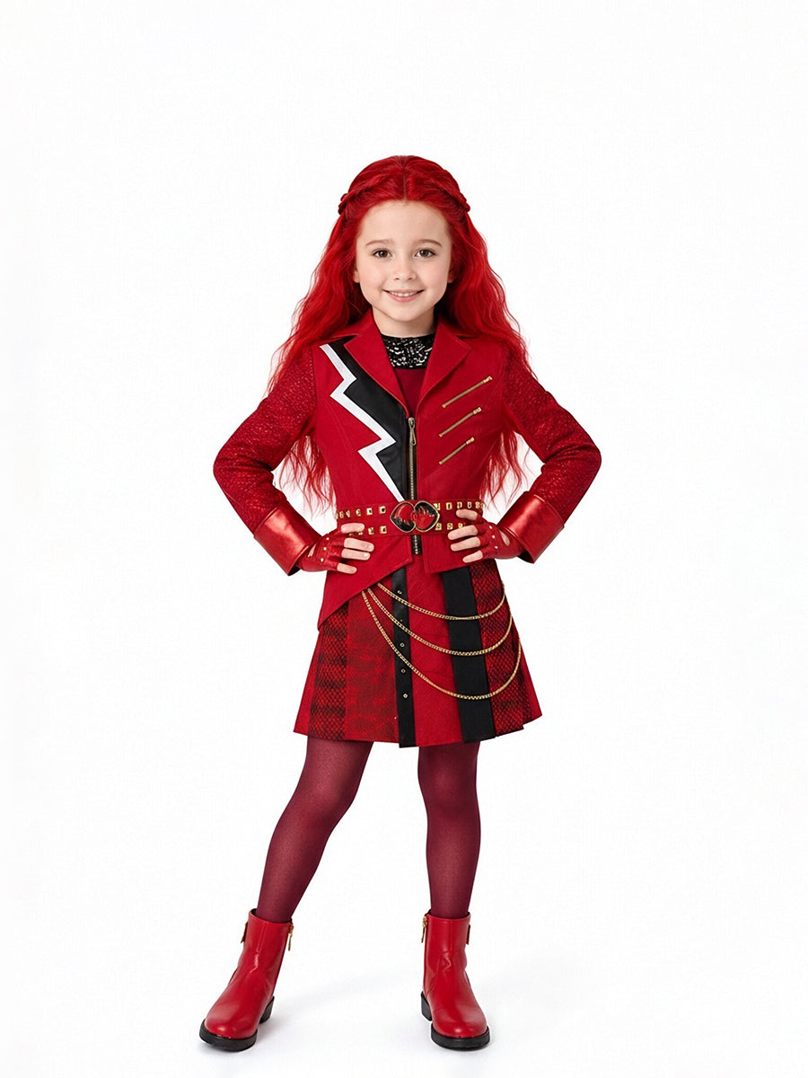 Rebel Wonderland Princess Red Cosplay Costume for Adults & Kids