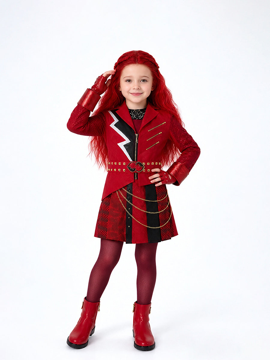 Rebel Wonderland Princess Red Cosplay Costume for Adults & Kids