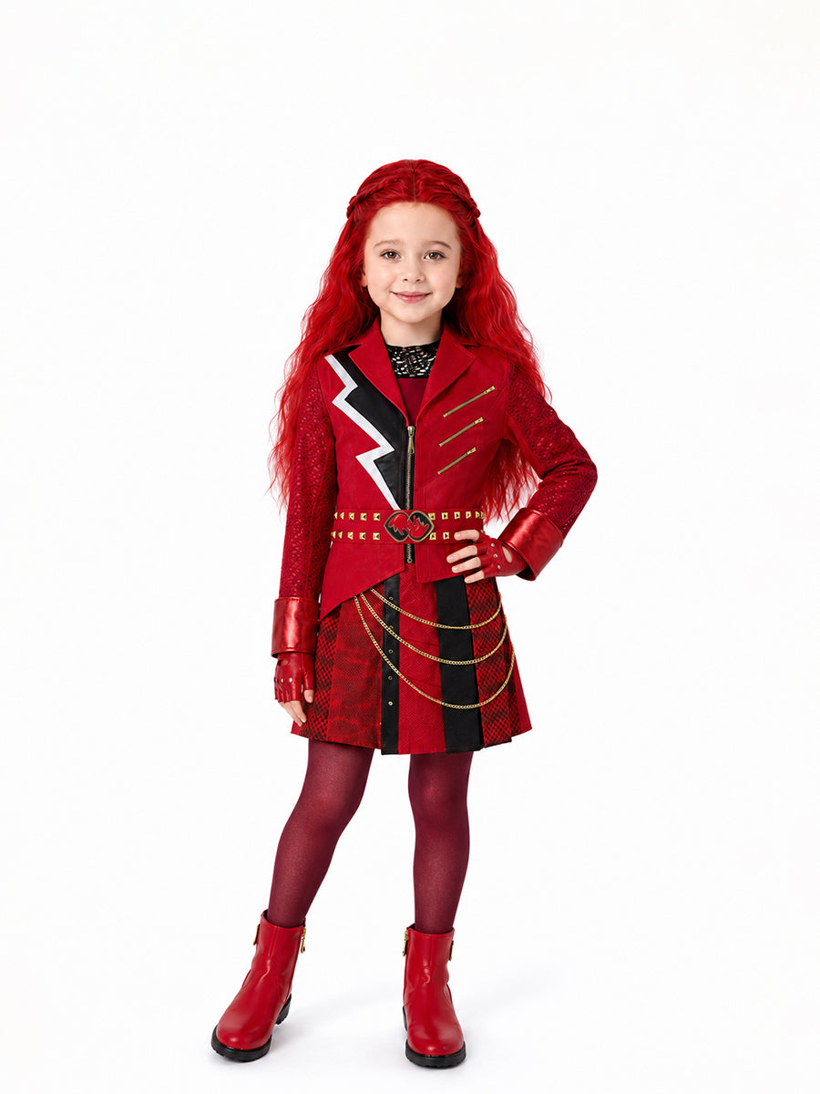 Rebel Wonderland Princess Red Cosplay Costume for Adults & Kids