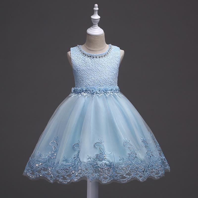 New Girl Dresses Toddler Kids Princess Formal Party Graduation Bridesmaid Dresses