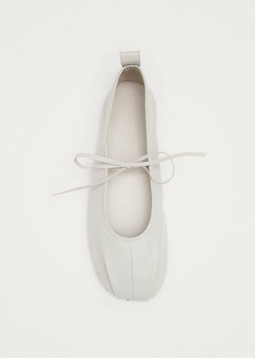 Elva Cream Leather Ballet Flats