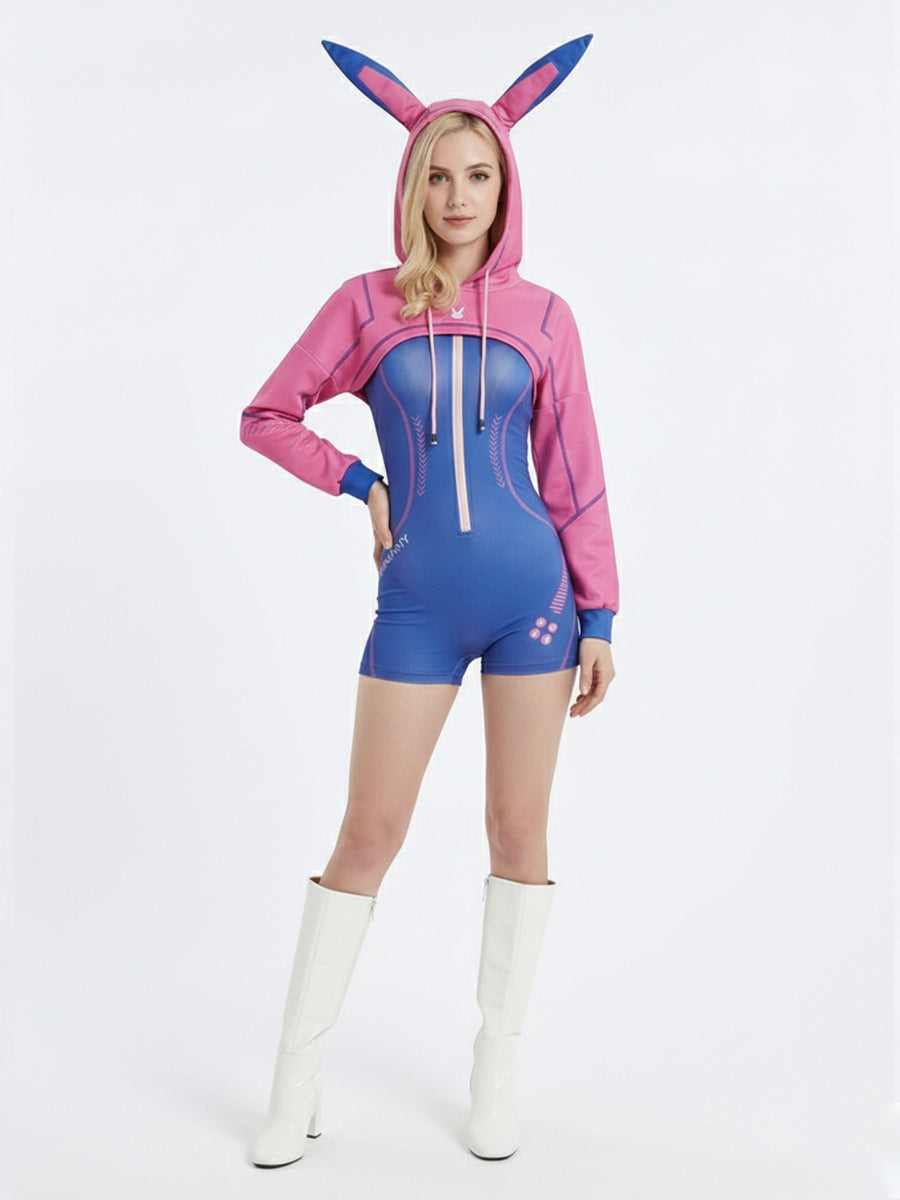 Futuristic Bunny Heroine Cosplay Costume