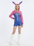 Futuristic Bunny Heroine Cosplay Costume