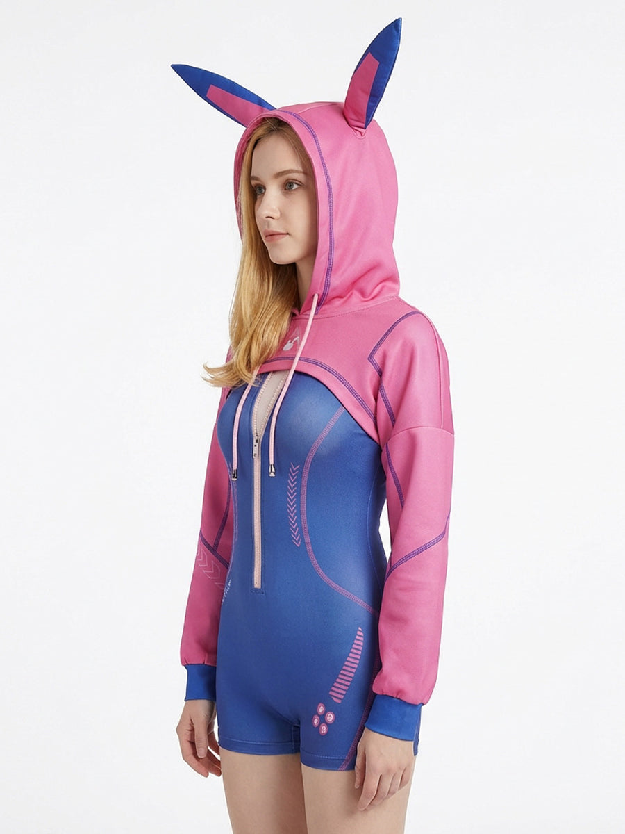Futuristic Bunny Heroine Cosplay Costume