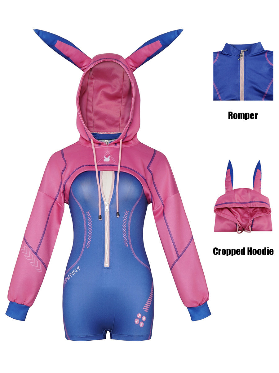 Futuristic Bunny Heroine Cosplay Costume