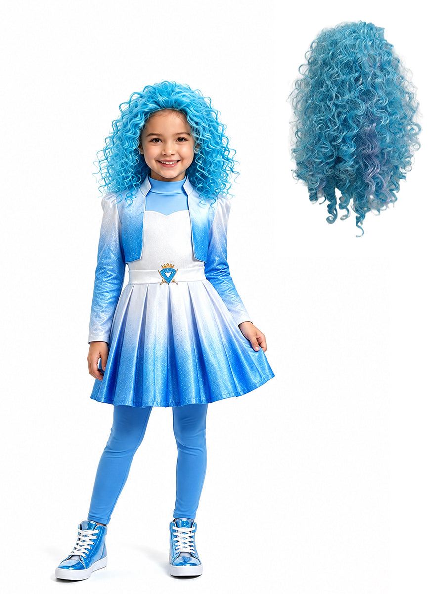 Girls Wonderland Princess Blue Cosplay Costume