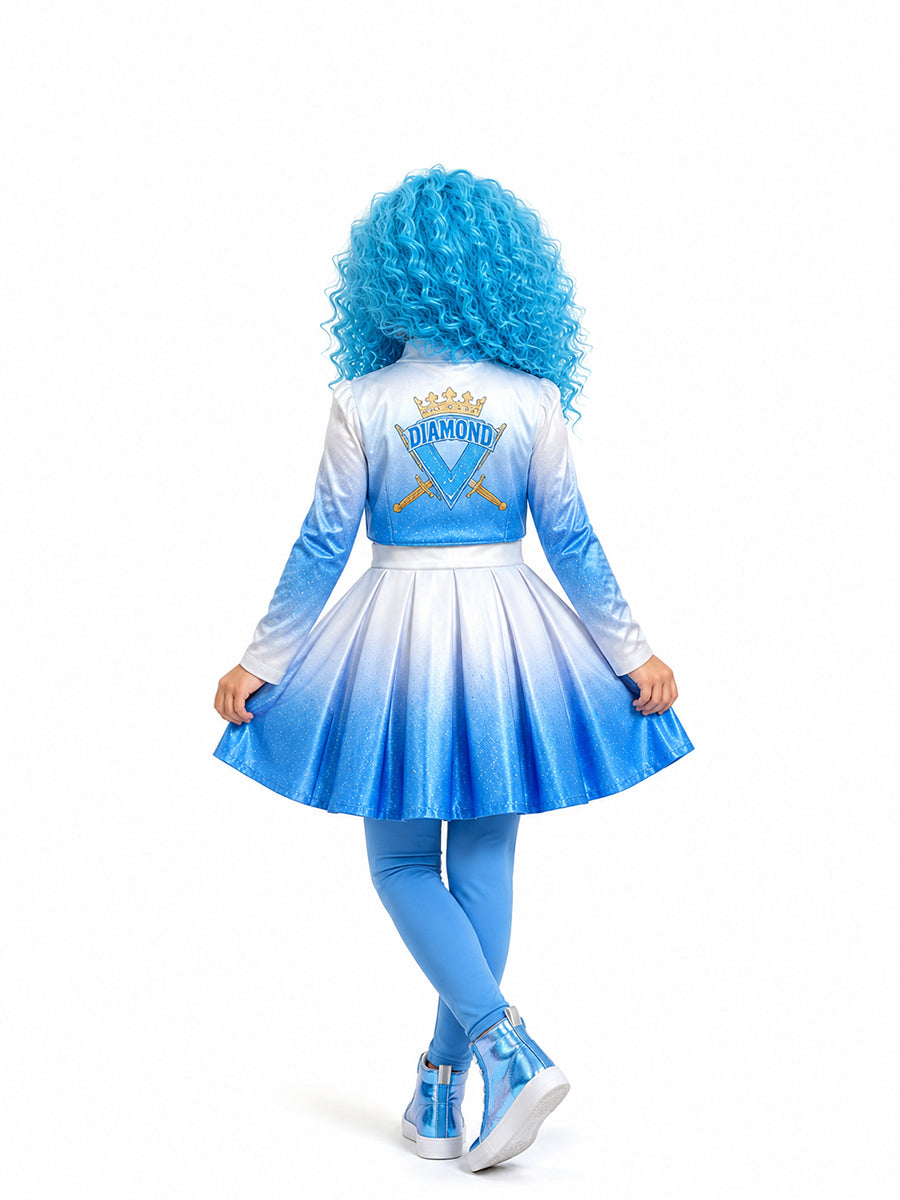 Girls Wonderland Princess Blue Cosplay Costume