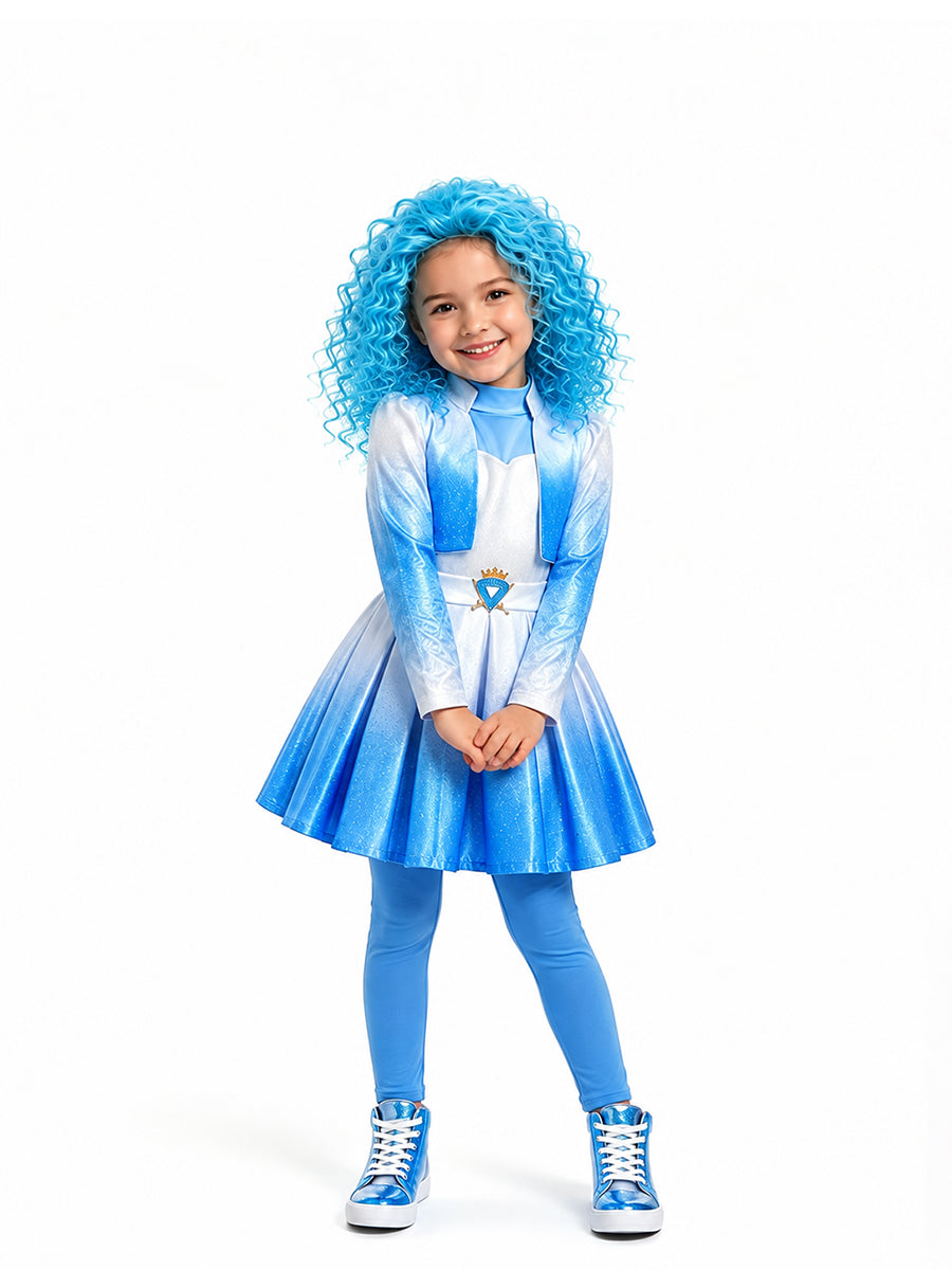 Girls Wonderland Princess Blue Cosplay Costume