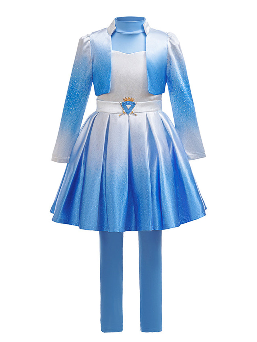 Girls Wonderland Princess Blue Cosplay Costume