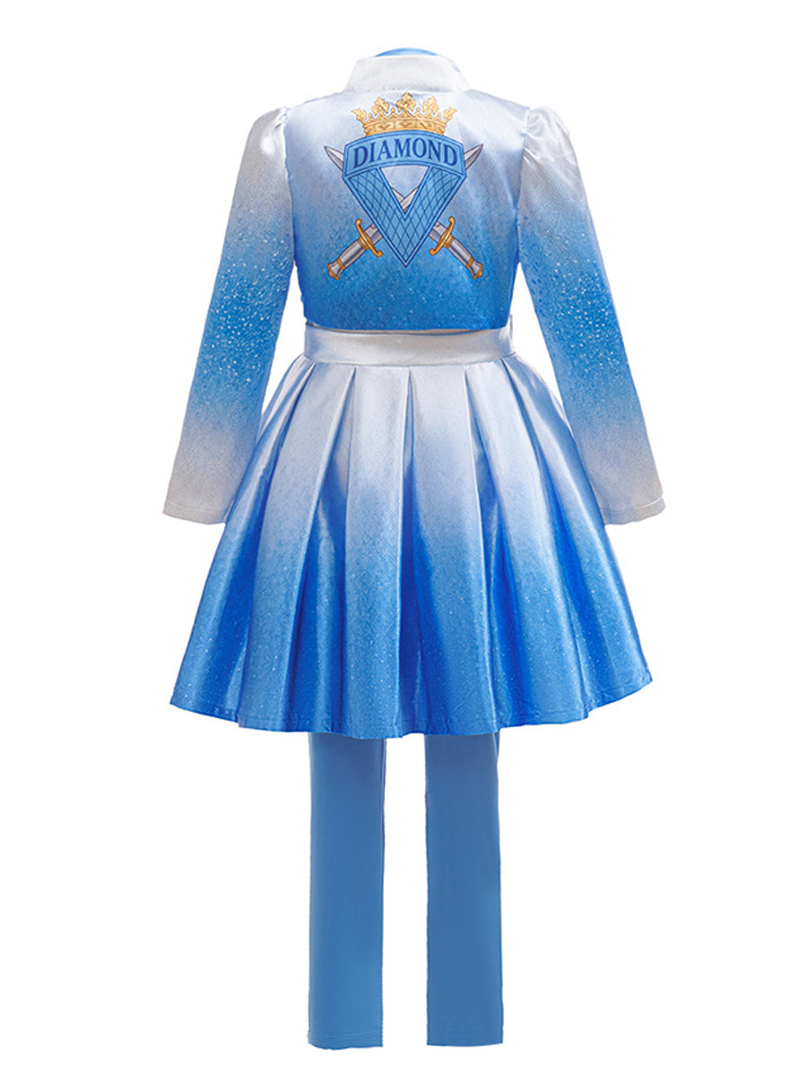 Girls Wonderland Princess Blue Cosplay Costume