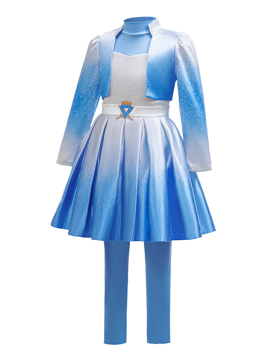 Girls Wonderland Princess Blue Cosplay Costume