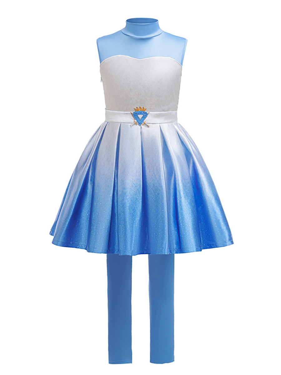 Girls Wonderland Princess Blue Cosplay Costume