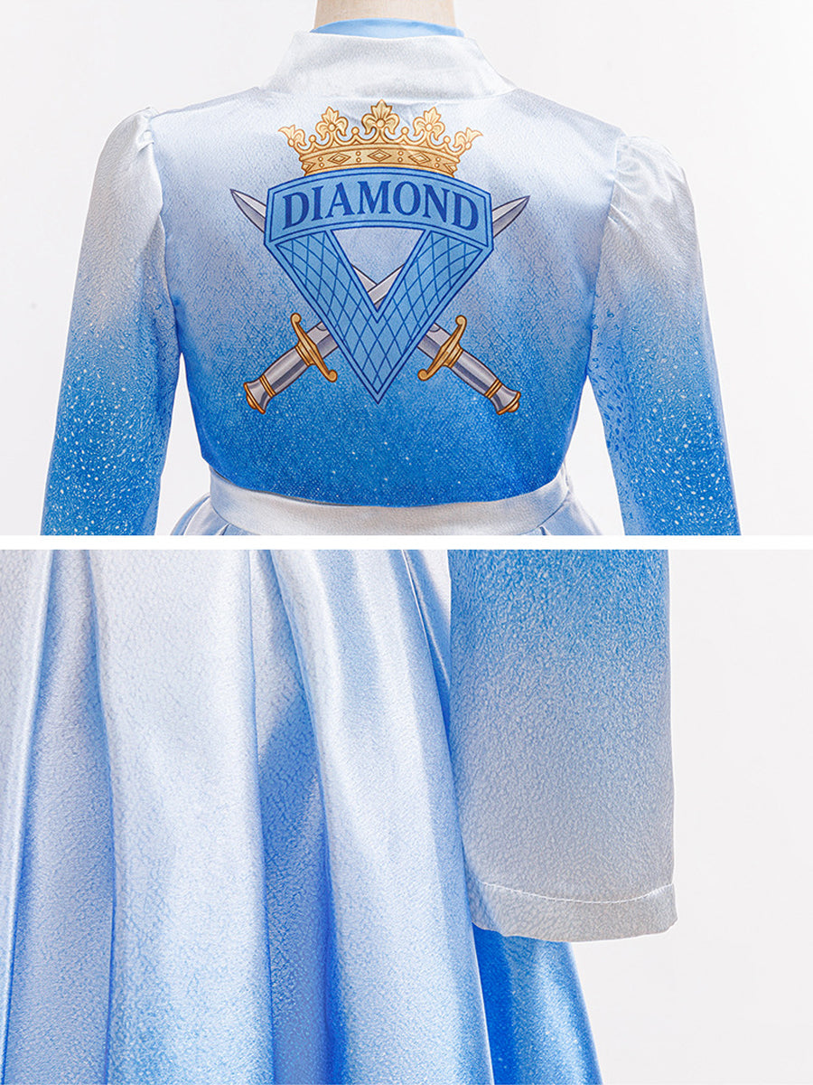 Girls Wonderland Princess Blue Cosplay Costume