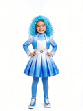 Girls Wonderland Princess Blue Cosplay Costume