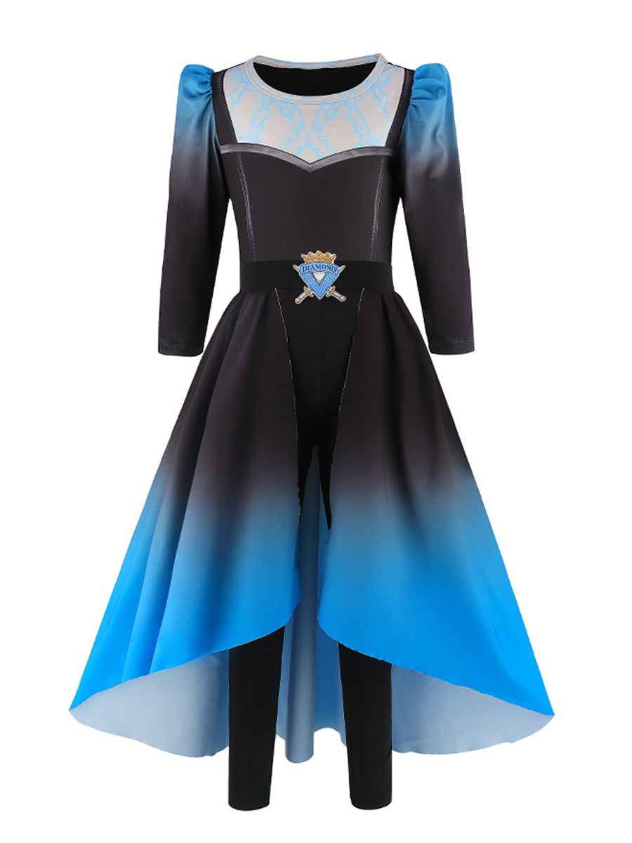 Girls Wonderland Dark Royal Swordswoman Costume