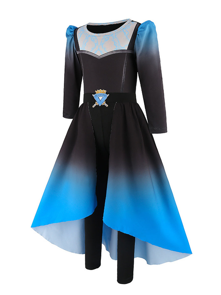 Girls Wonderland Dark Royal Swordswoman Costume