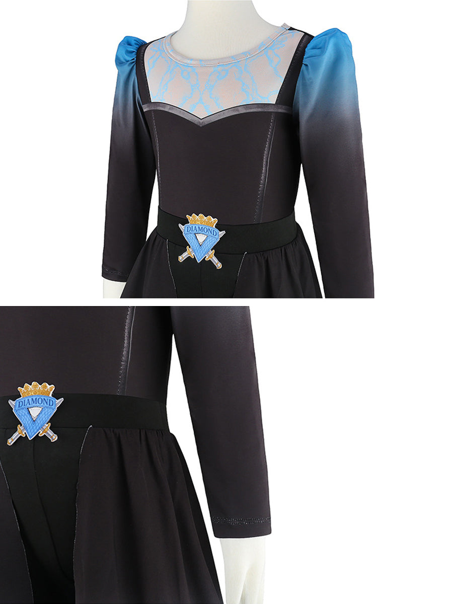 Girls Wonderland Dark Royal Swordswoman Costume