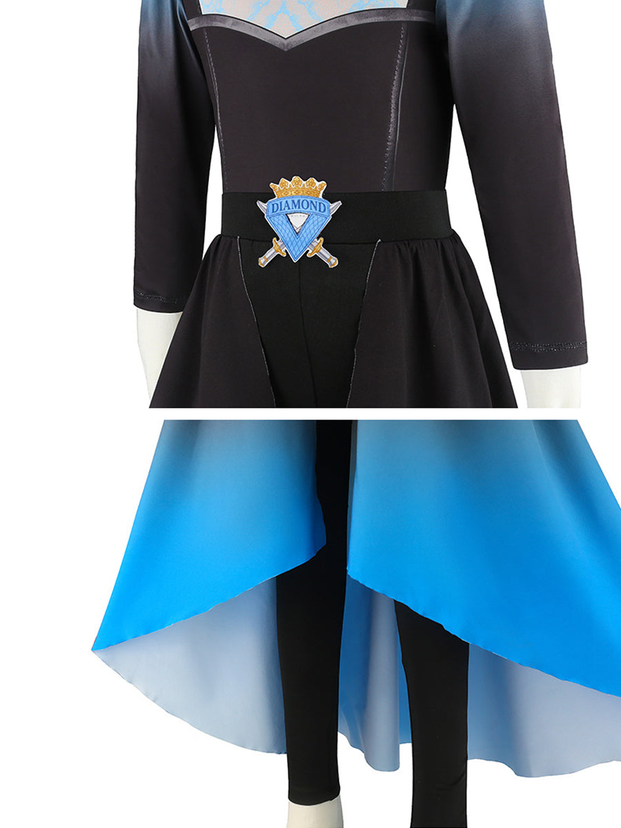 Girls Wonderland Dark Royal Swordswoman Costume