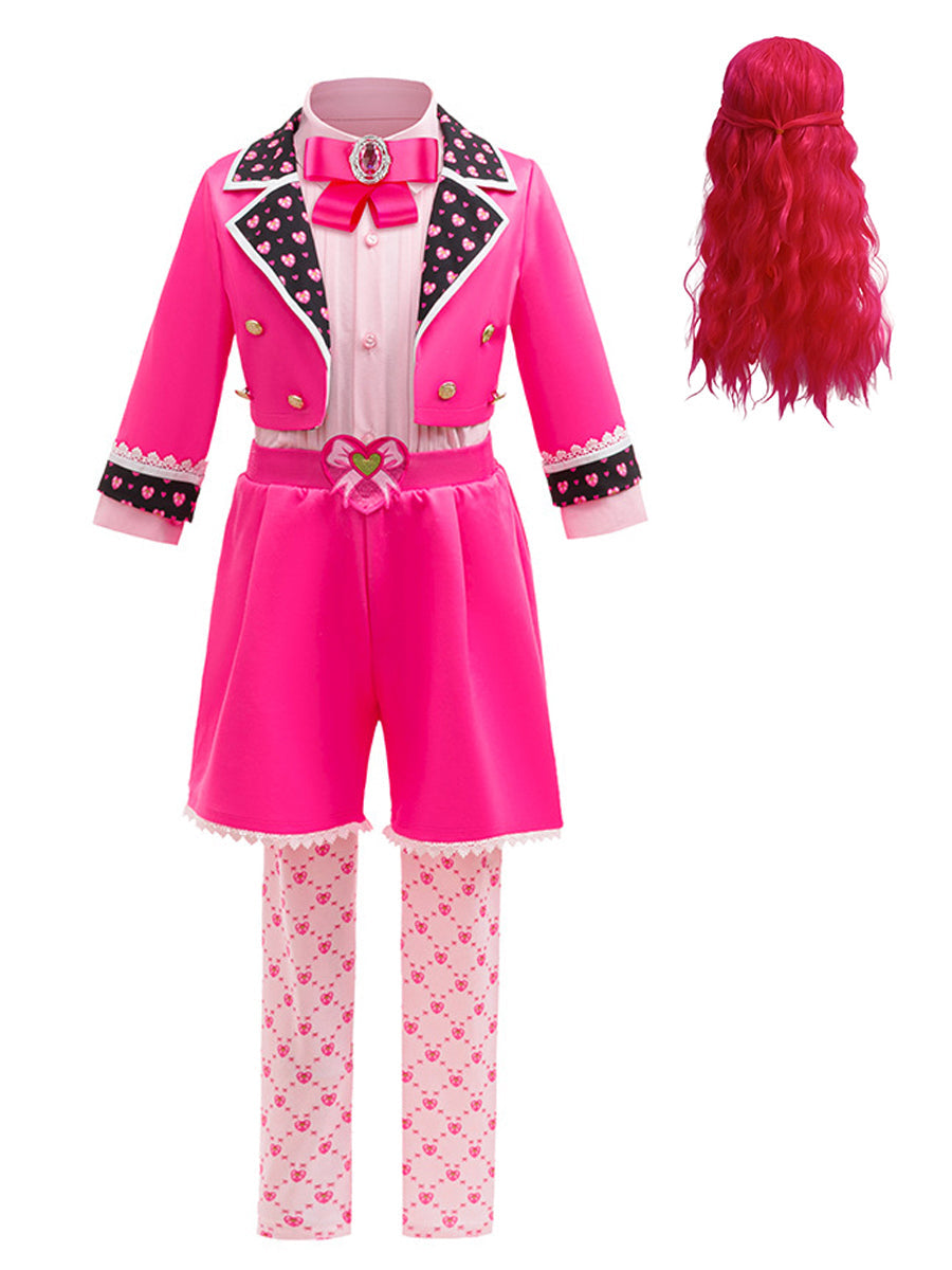 Girls Wonderland Princess Pink Cosplay Suit