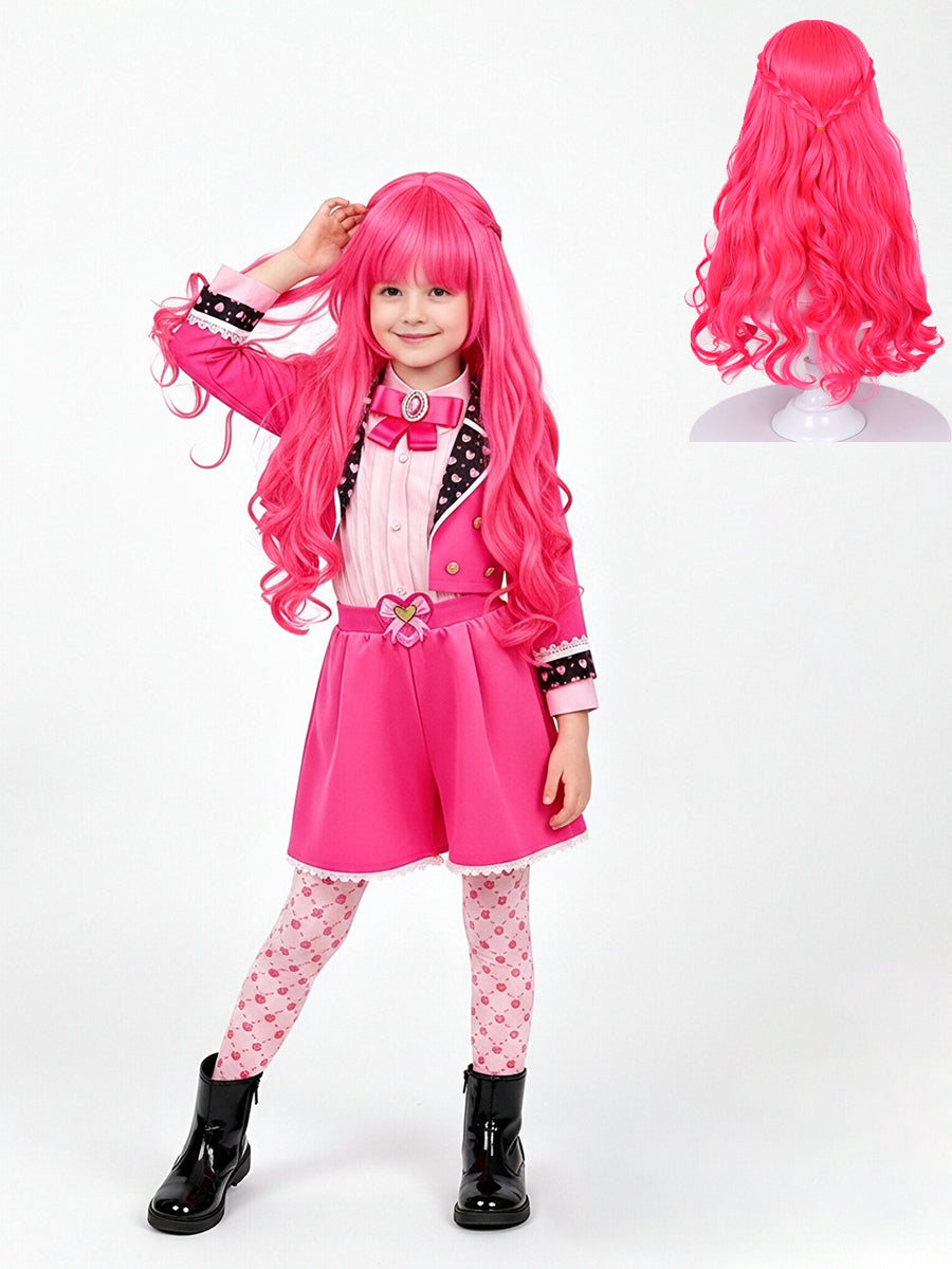 Girls Wonderland Princess Pink Cosplay Suit