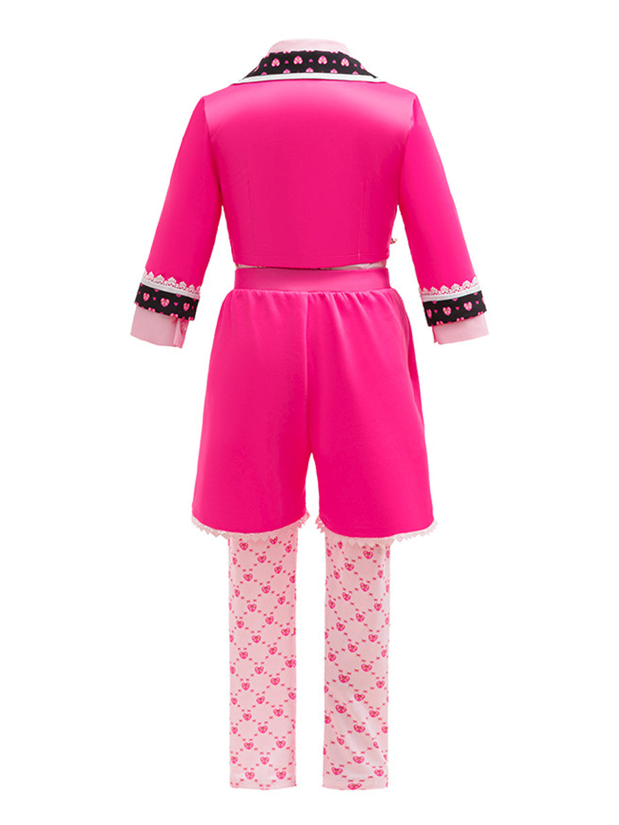 Girls Wonderland Princess Pink Cosplay Suit