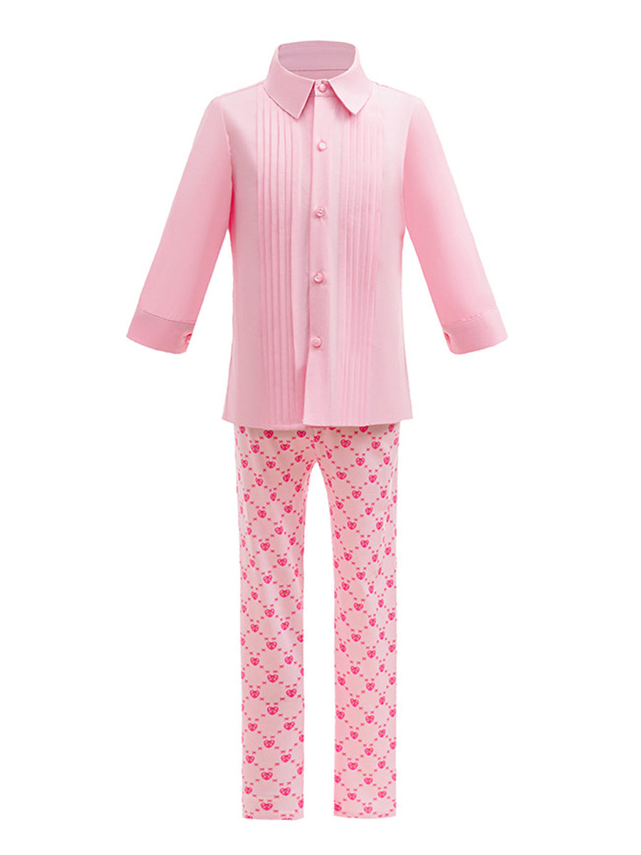 Girls Wonderland Princess Pink Cosplay Suit