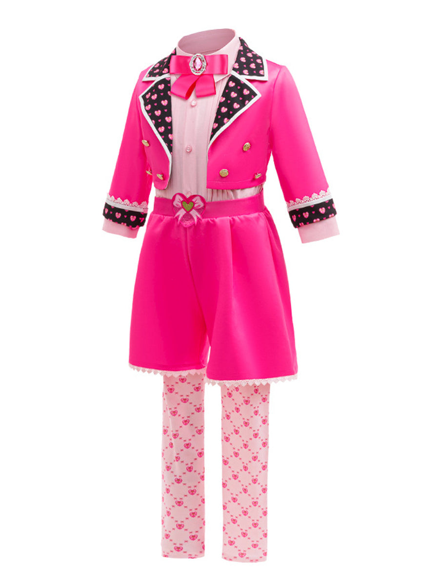 Girls Wonderland Princess Pink Cosplay Suit