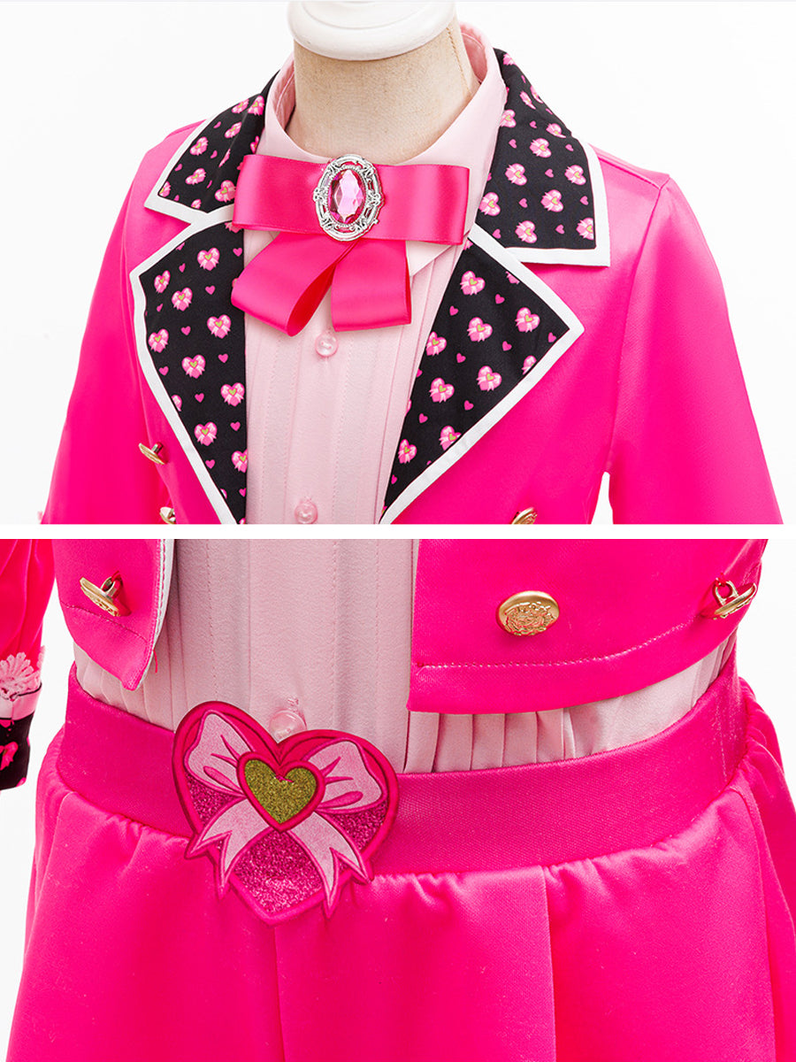 Girls Wonderland Princess Pink Cosplay Suit